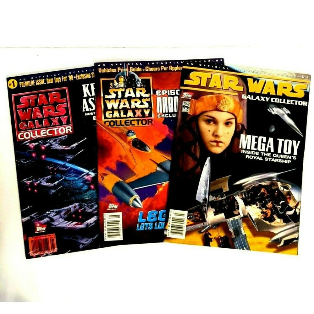 STAR WARS Galaxy Collector Magazine Lot (3 Issues) (1, 5, 7) 1998-1999